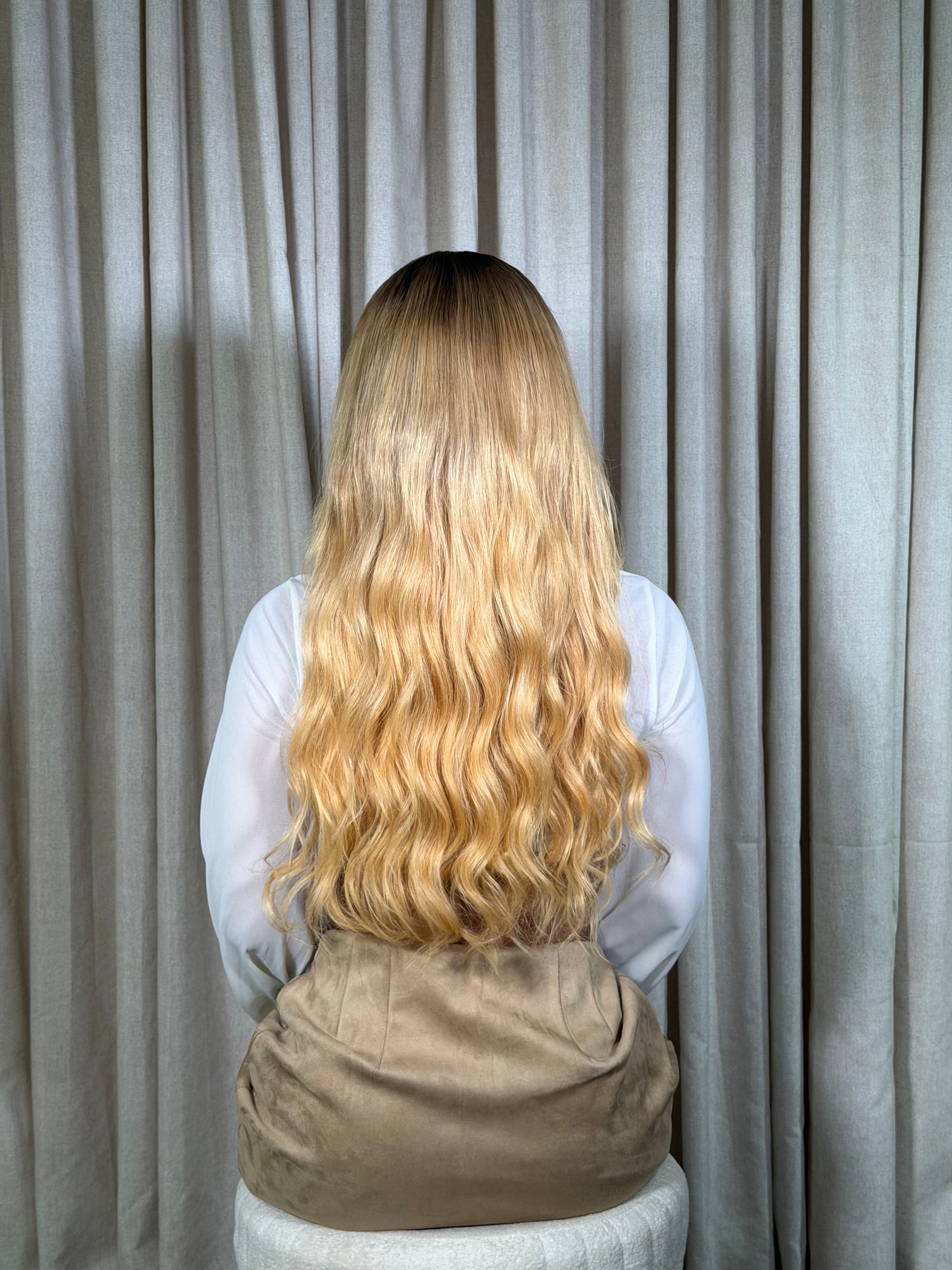 Peluca Tina Ondulada 30” y 27" Cabello 100% Humano HD 5x5 Densidad Natural