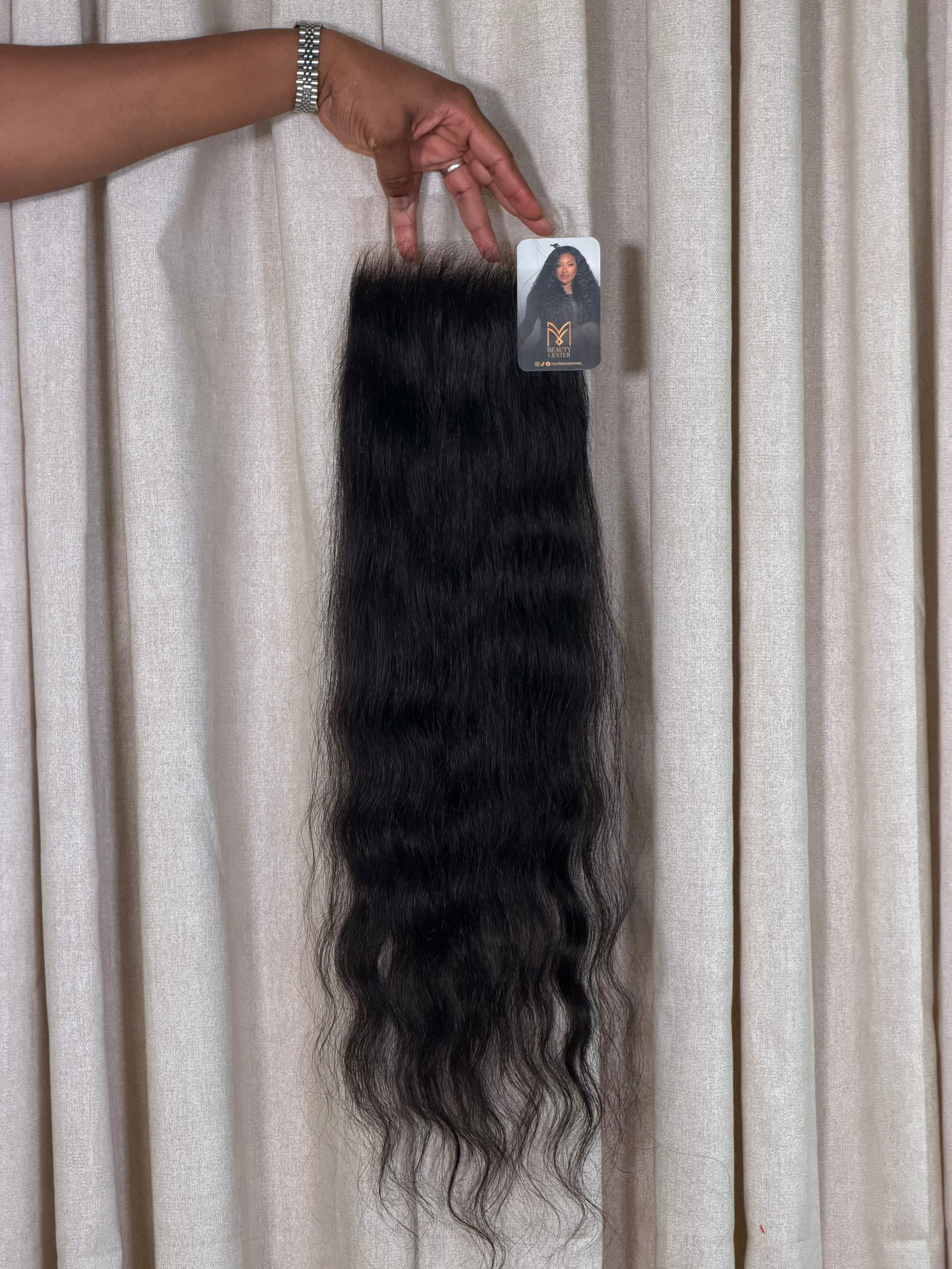 Closure Ondulado 5x5 HD Cabello 100% Humano Acabado Natural